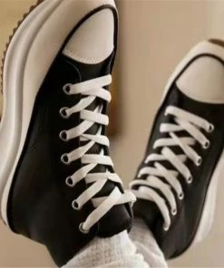 Shop Lena Jade Black High Top Sneakers