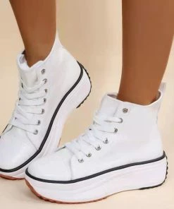 Shop Lena Jade White High Top Sneakers Shoes