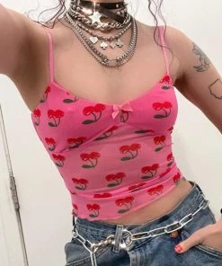 Shop Lena Jade Cherry Y2K Tank Top