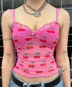 Shop Lena Jade Cherry Y2K Tank Top