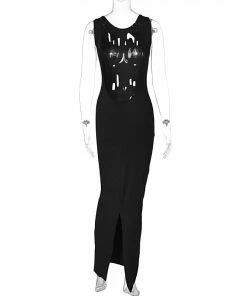 Shop Lena Jade Crystal Long Dress Dresses