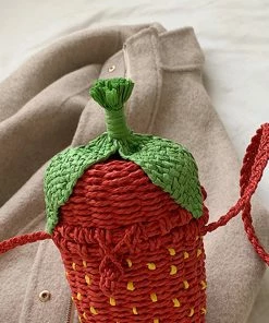Shop Lena Jade Strawberry Wicker Bag