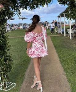 Shop Lena Jade Dresses Kara Puff Sleeve Dress