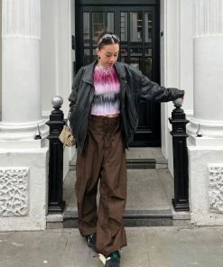 Shop Lena Jade Wide Leg Cargo Pants