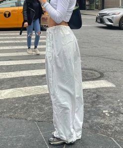 Shop Lena Jade Wide Leg Cargo Pants